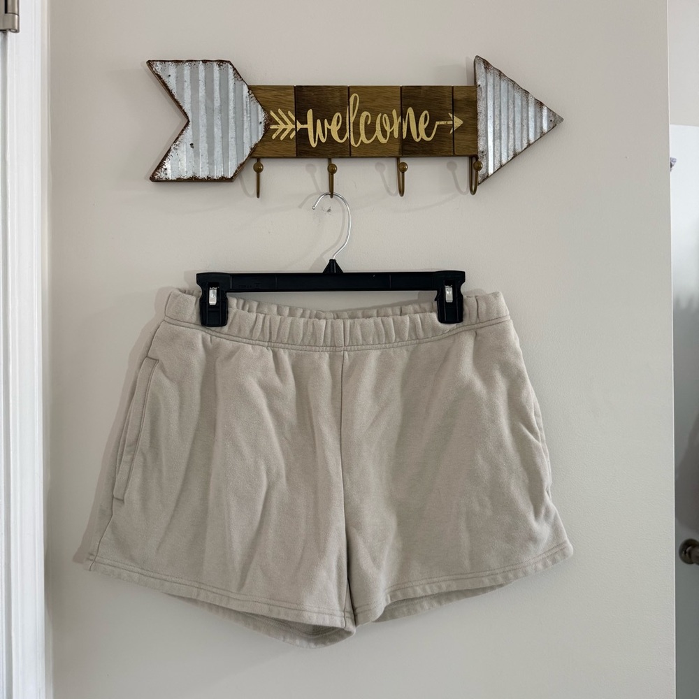 SKIMS Beige Athletic Lounge Shorts
